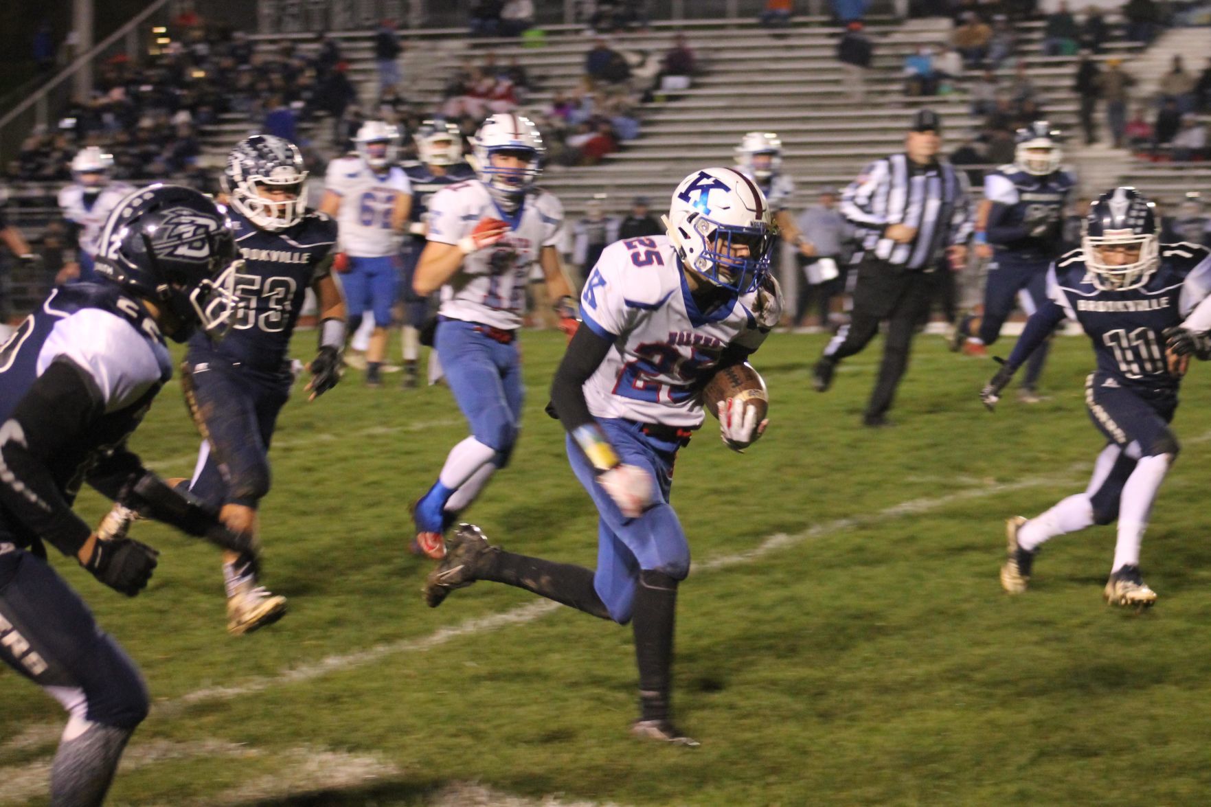 Resurgence: Kane upends Brookville in D9 quarterfinals, 28-22, to snap skid